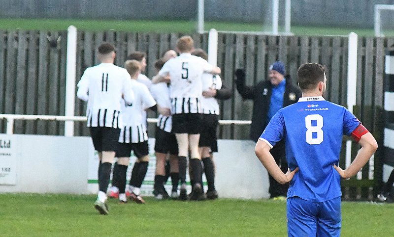 Athersley Rec celebrate against Brigg. Picture: Wes Hobson