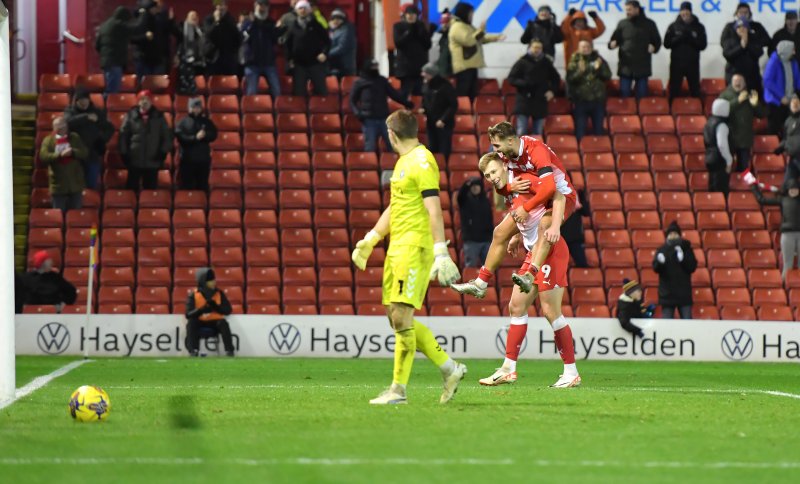 Main image for ‘Best goal I’ve ever scored...’ jokes Sam after cheeky winner