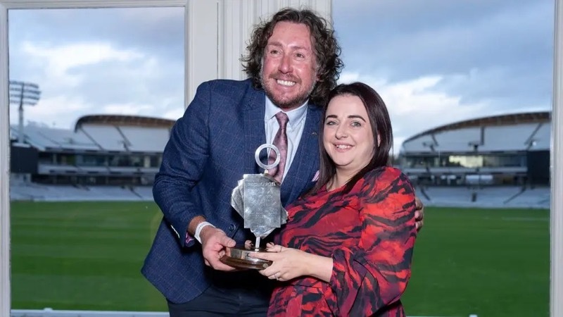 TOP GONG: Ryan Sidebottom with Stacey.