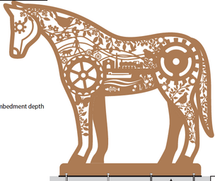 PLANS: The horse sculpture has now been approved.