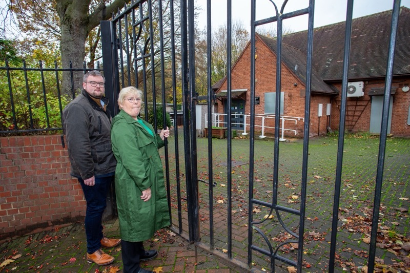 SALE OF ASSET: Couns Higginbottom and Eastwood view the former day centre. Picture Shaun Colborn PD094621