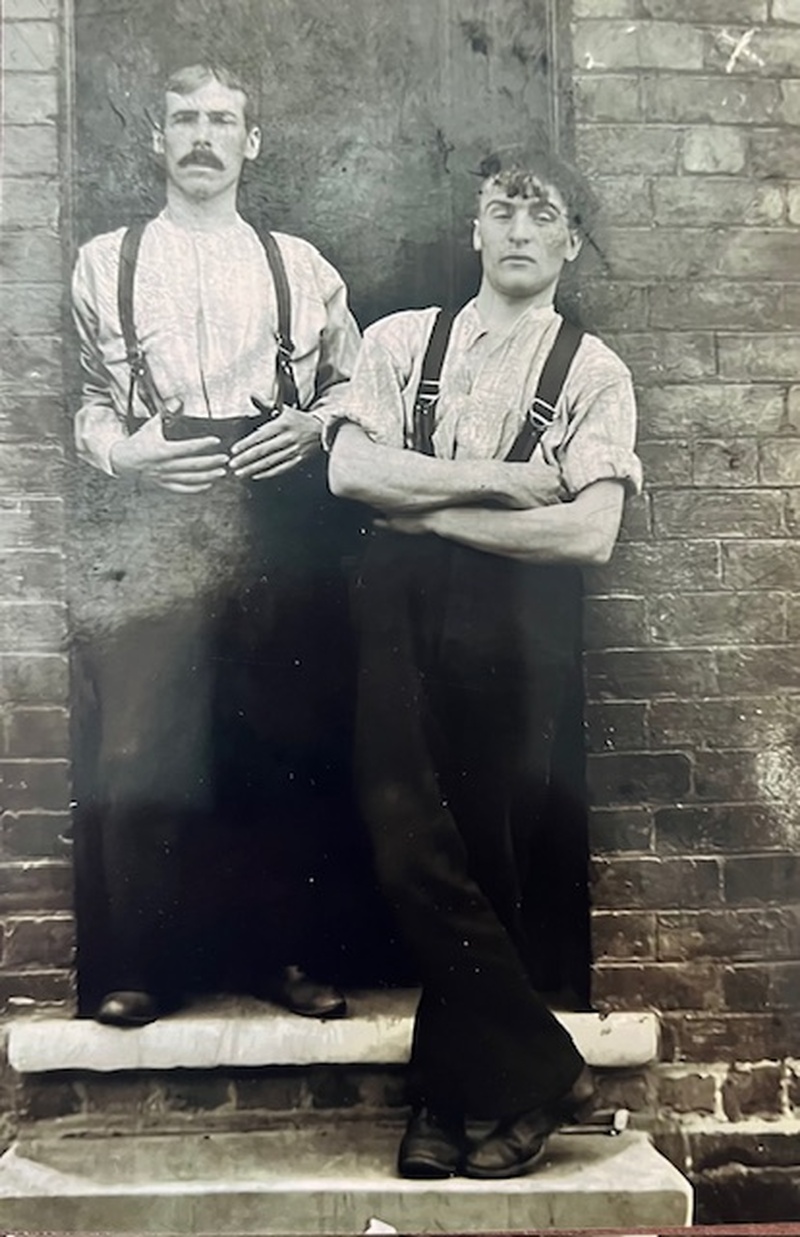 REMEMBERED: Alfred Brown (left).