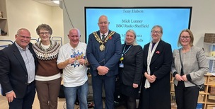 AWARD: Dave Cherry at the town hall.