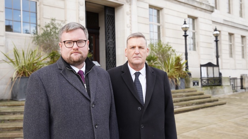 ANTI-FRACKING: Couns James Higginbottom and Kevin Osborne have outlined Barnsley’s stance on fracking. Picture: Scott Firth.