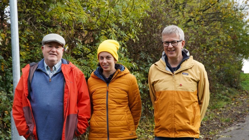 CAMPAIGN: Couns Dickie Denton, Leyla Nayeri and Steve Hunt. Picture: Scott Firth.