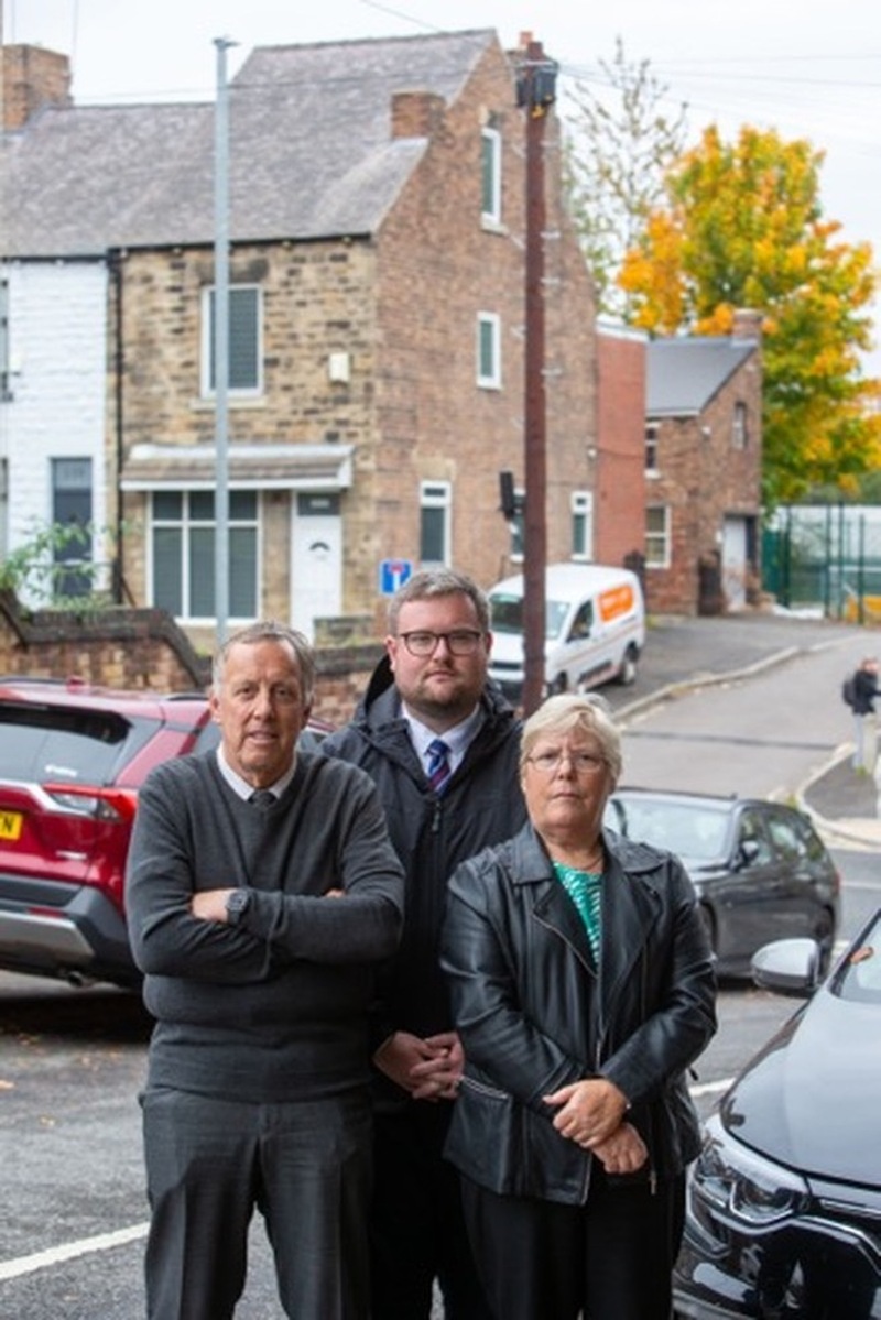 CONCERNS: Couns James Higginbottom, Brenda Eastwood and Robert Frost.
