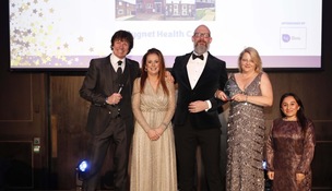 AWARD WIN: Cygnet staff at the awards ceremony.