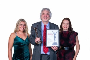 Dr Diarmud Kerrin winner of The Sir Michael Parkinson Special Recognition award