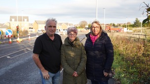 ACTION TAKEN: Couns Caroline Makinson, Pauline McCarthy and Dave Webster on Lee Lane. Picture: Scott Firth.