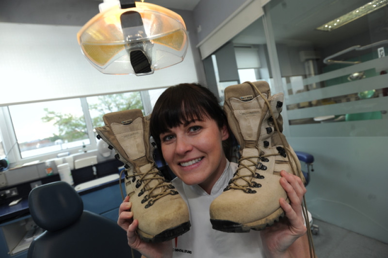 Main image for Dental worker prepares for Sahara trek