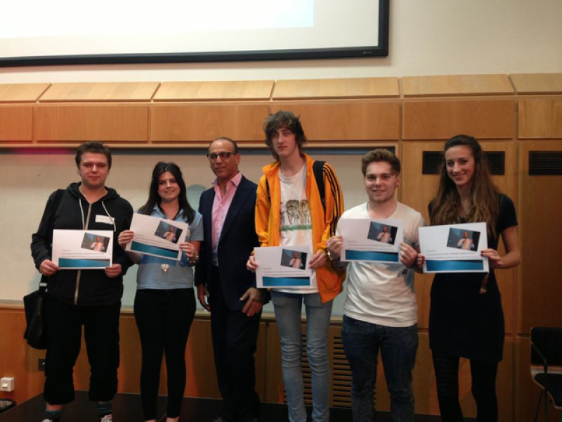 Main image for Students honored by Dragon Theo