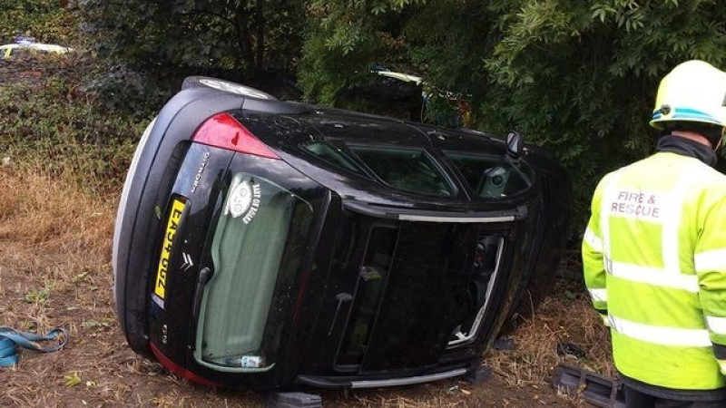 Main image for Pregnant woman walks away unscathed from crash