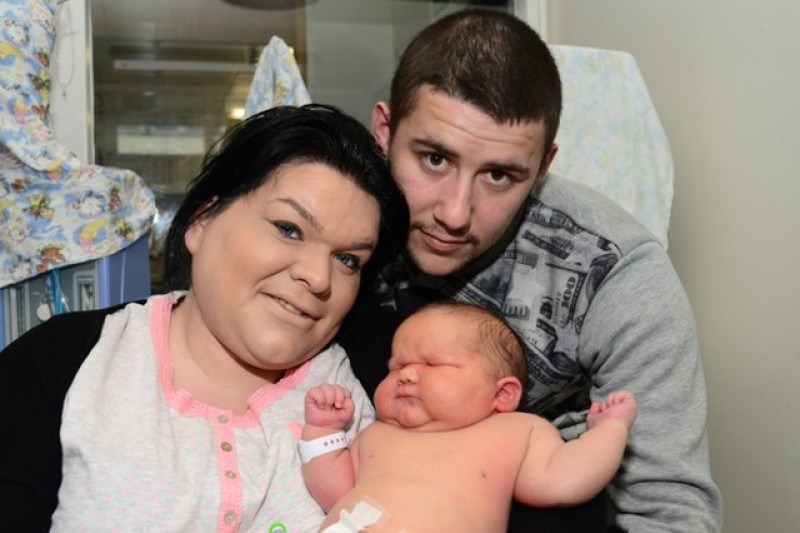 Main image for Mum gives birth to big bundle of joy weighing 12Ibs 10oz