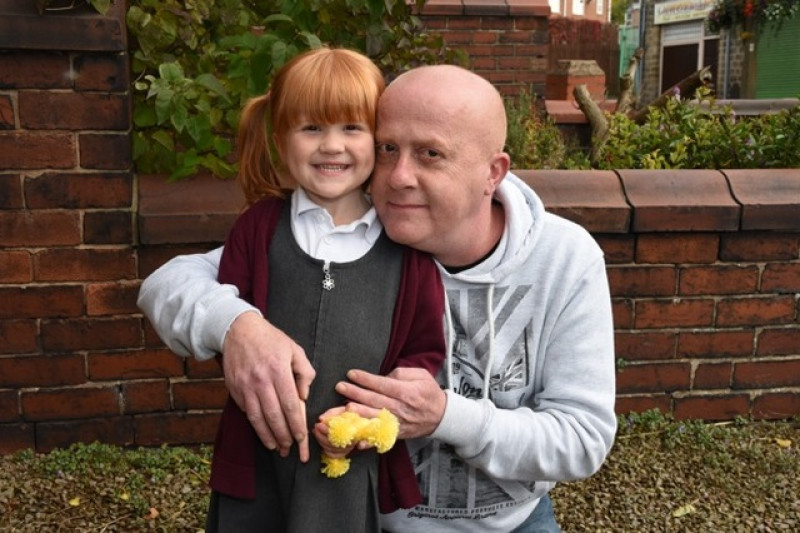 Main image for Father with rare cancer desperate to see daughter grow up