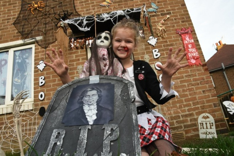Main image for Spooky homes in Hoyland trim up for charity