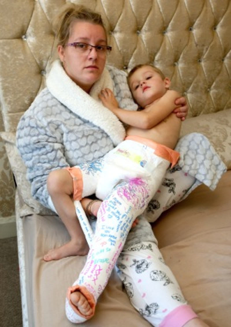Main image for Mum starts wheelchair campaign for son