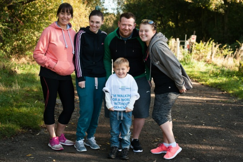 Main image for Young lad takes on charity walk for Alzheimer’s society