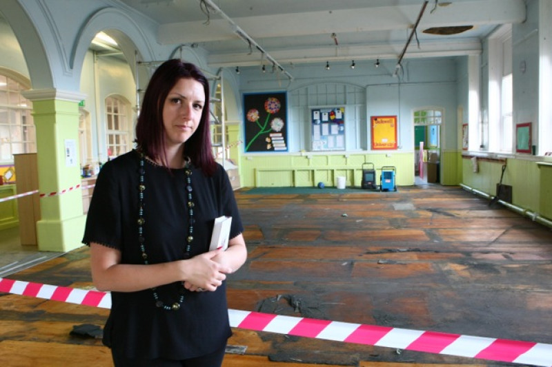 Main image for School hit by flooding