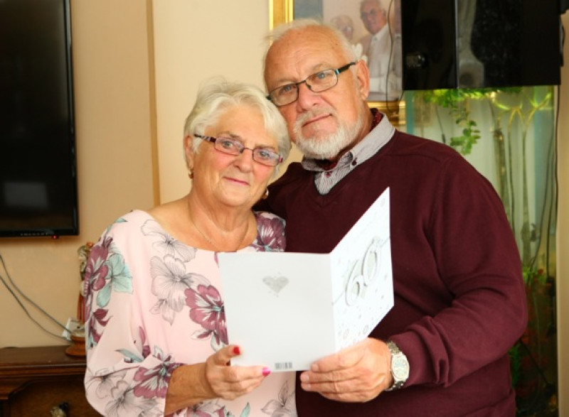 Main image for Couple celebrate diamond anniversary