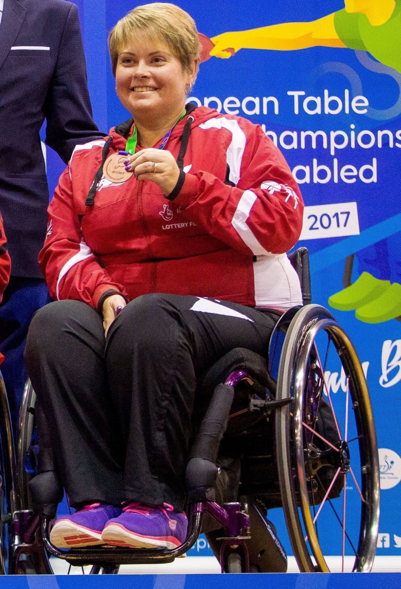 Main image for ‘Brilliant’ bronze for Sue against best in Europe