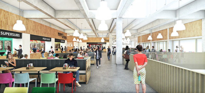 Main image for 600-seat ‘Market Kitchen’ plan revealed