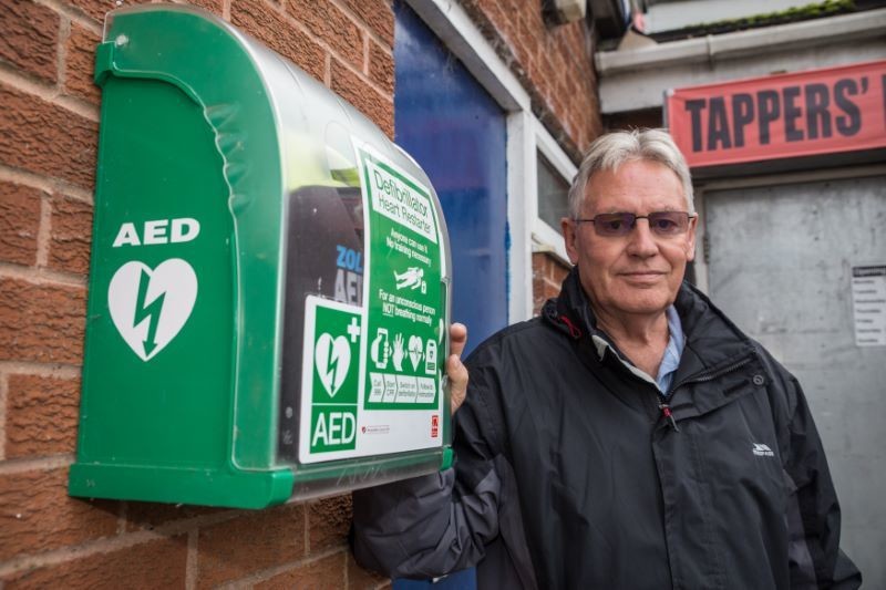 Main image for Club’s new defibrillator saves woman’s life