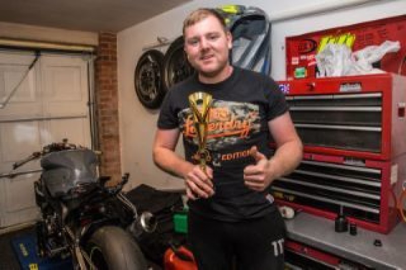 Main image for Brave rider Connor returns to scene of crash