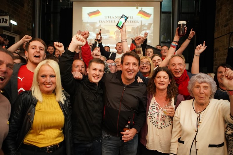 Main image for 'Once a Red, always a Red' - former Barnsley head coach Stendel gives emotional farewell to fans at town centre gathering