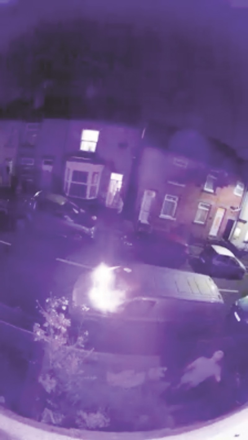 Main image for Woman left shocked as work van torched