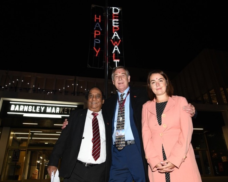 Main image for Town is lit up as Diwali switch-on proves popular