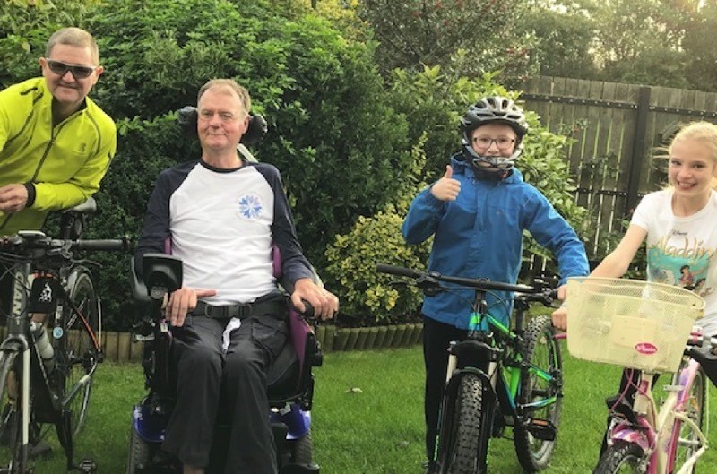Main image for Cyclist Andy saddling up for 550km ride to raise charity cash