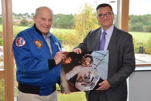 Astronaut lands at Carlton school Image