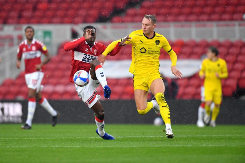 Main image for First league goal comes too late as Barnsley beaten at Middlesbrough