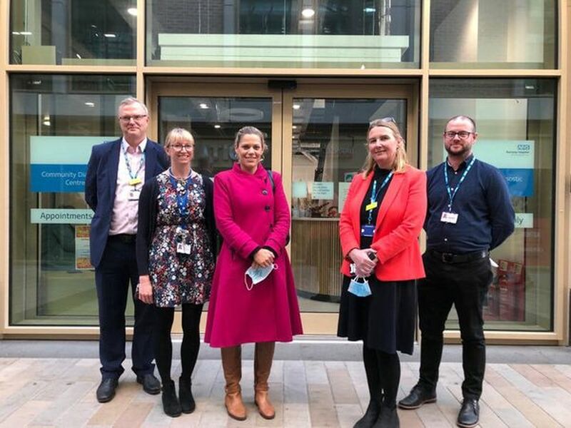 Main image for MP visits new diagnostic centre