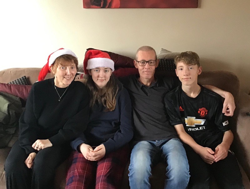 TRAGIC: Dene Firth, his wife Diane and children Megan and Alfie.