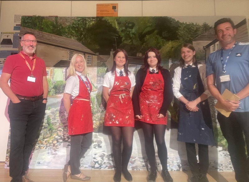 Paul Hudson, account manager for Amey Communities Facilities, Mrs Amie Hudson, Maia Harris, Sienna Stratford, Ben Warris, Mr Chris Boxall.