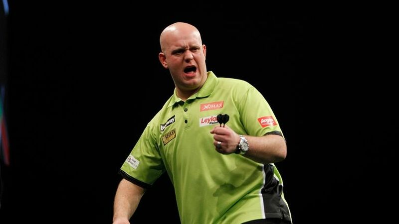 END OF AN ERA: Michael Van Gerwen at the Metrodome.