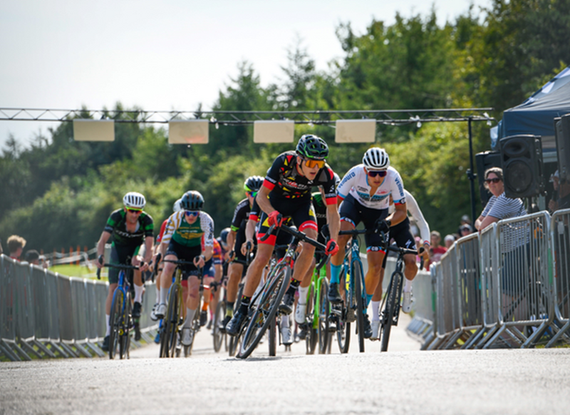 GOALS: Oliver Akers leading rhe race.