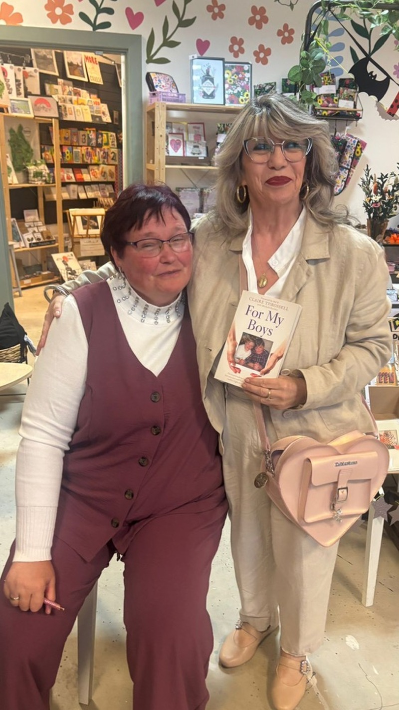 BOOK LAUNCH: Milly Johnson with Claire in Penistone.