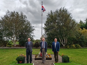 REFURBISHMENT: Couns Robin Franklin, Tim Shepherd and Mick Stowe.