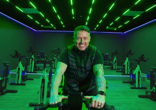 Wayne Blythe who is doing a huge fundraiser workout at Dearneside leisure centre.