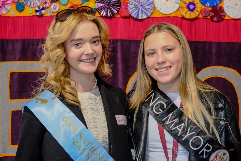 LAUNCH: Young mayor Florence Asquith with Georgia Moate. Picture: Andrew Copley.