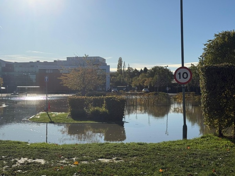 Main image for ‘Significant damage’ from burst water main explosion