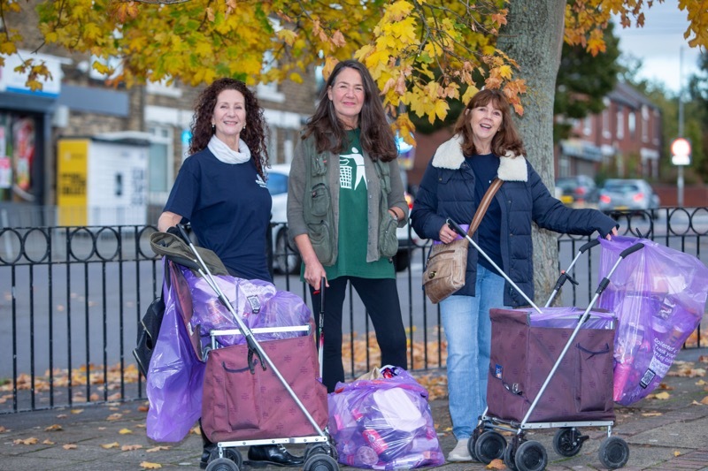 NOMINEES: The three litter collectors from Thurnscoe. Picture Shaun Colborn PD094539