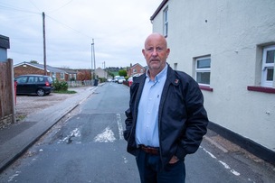 Coun Andy Wray on Queen Street Hoyland Common. Picture Shaun Colborn PD094552