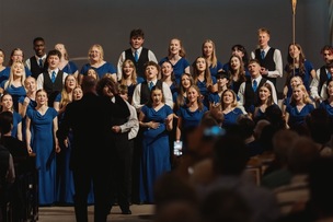 CELEBRATION: The youth choir represented Great Britain in the competition. Picture: Ian Wallace.