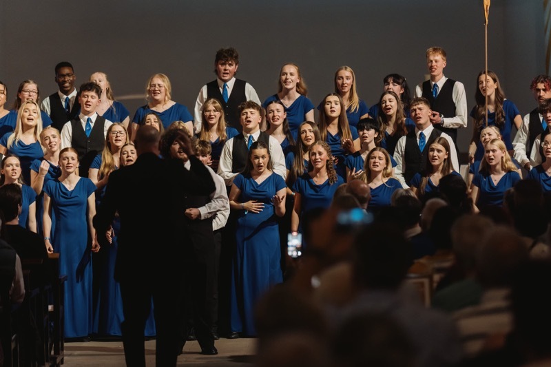 CELEBRATION: The youth choir represented Great Britain in the competition. Picture: Ian Wallace.