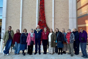 REMEMBRANCE: The display is on show at the Glass Works.