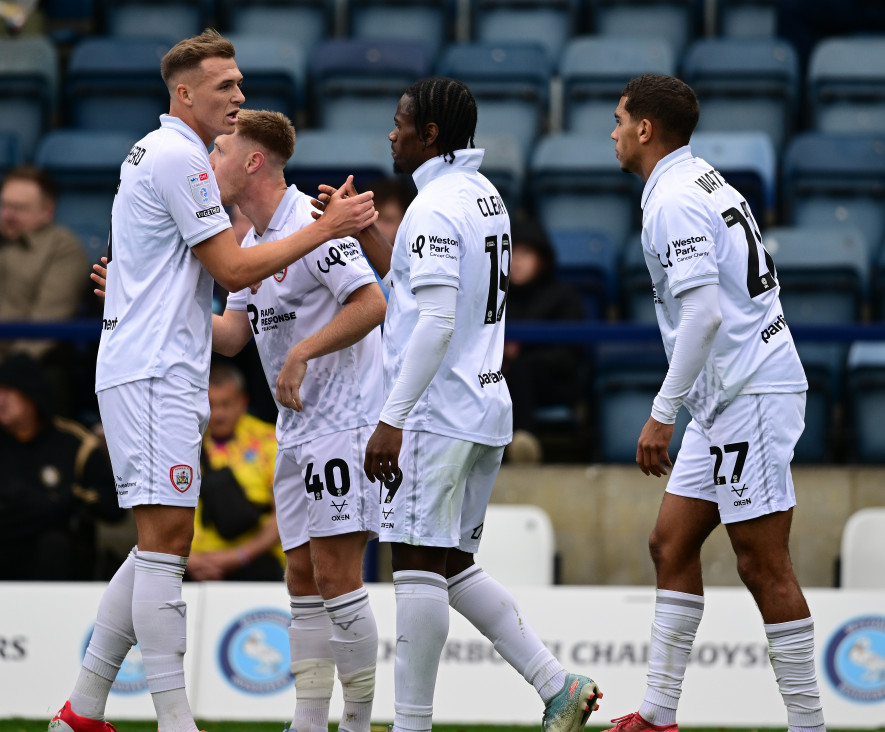 Frustrated: Jack Shepherd, left, with Reyes Cleary on Saturday.
