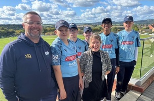PRAISE: Marie at Higham Cricket Club.